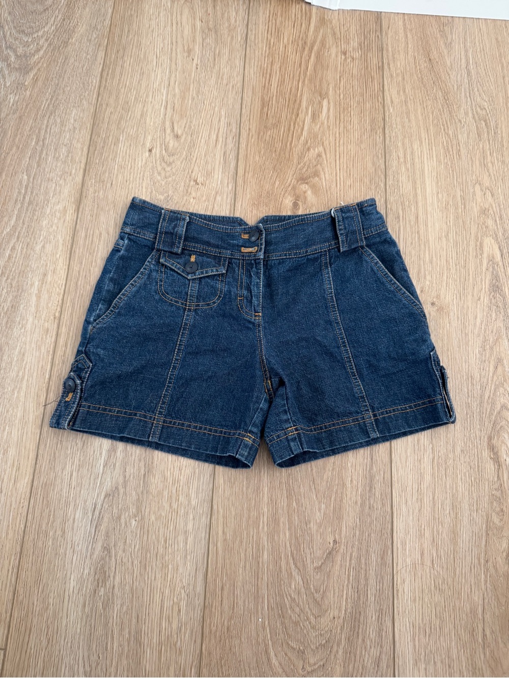 loft 100% cotton low raise shorts